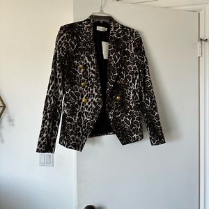 A.L.C. Leopard Print Blazer